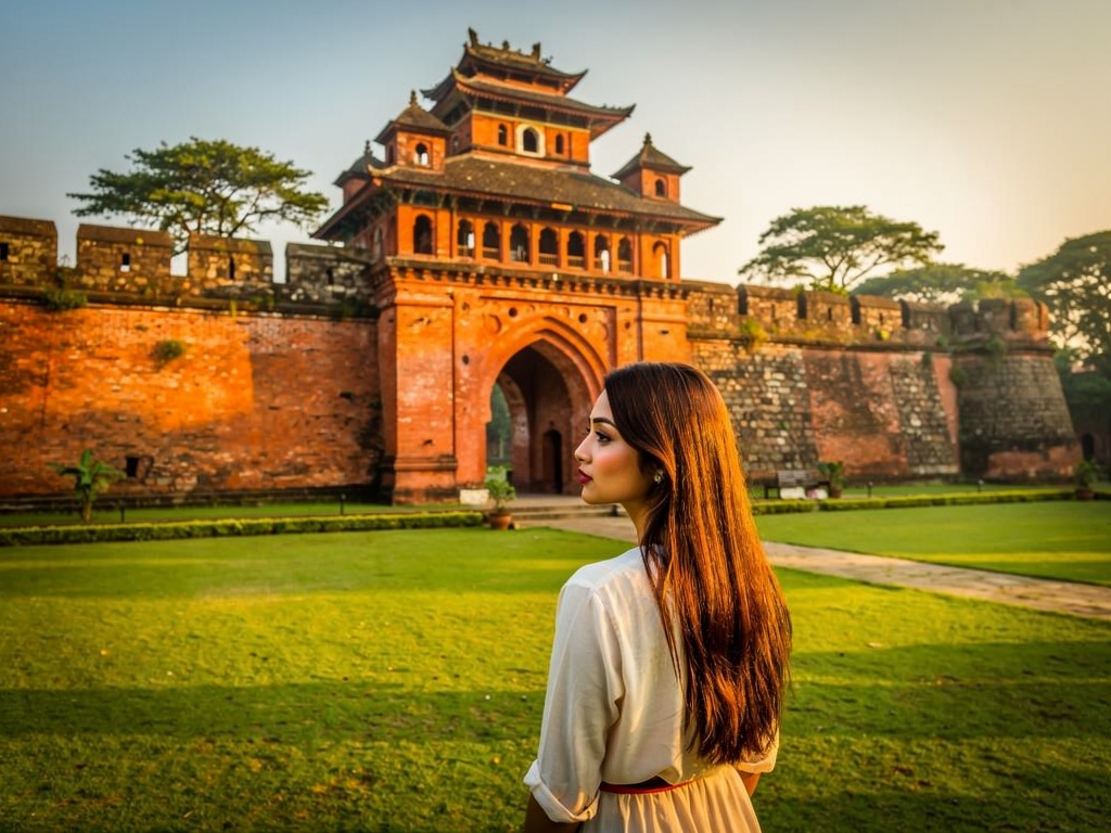 Kangla Fort gateway in Imphal, the historical heart of the Manipur kingdom