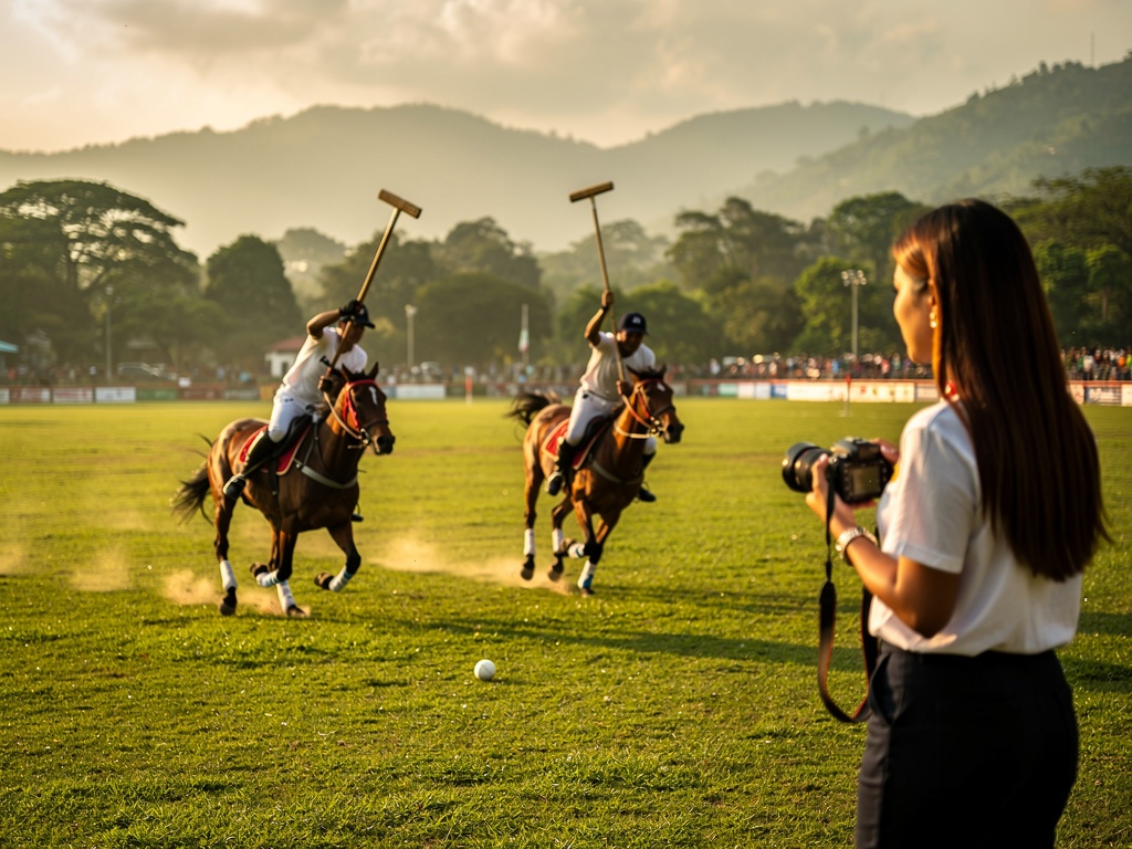 Traditional Sagol Kangjei polo match on the historic polo ground in Imphal