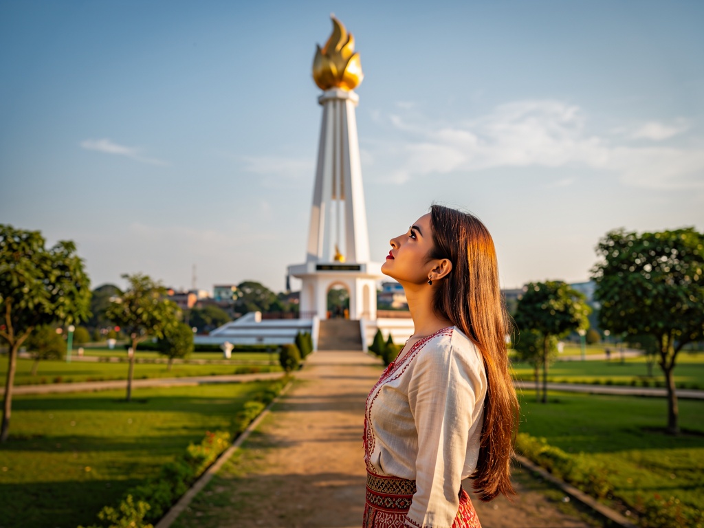 Shaheed Minar memorial tower in Imphal