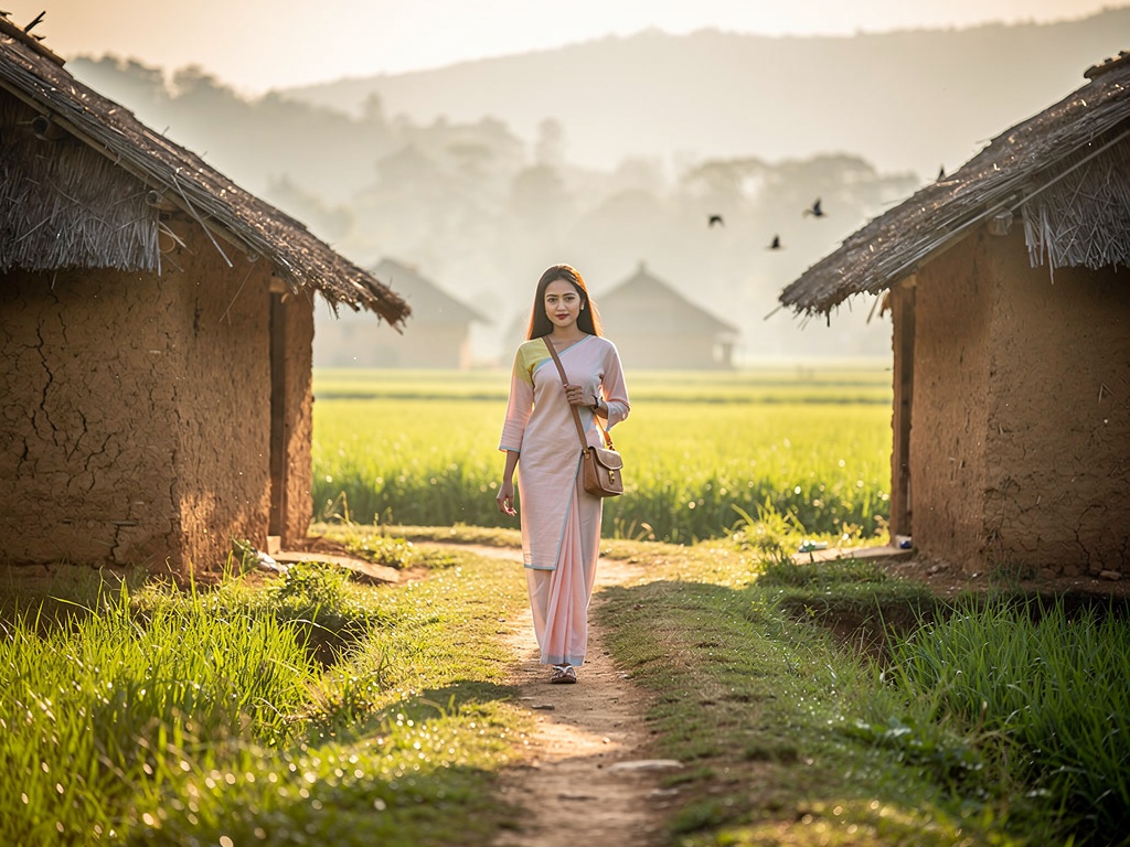 A relaxing day-trip rest at a Manipuri village